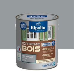 Peinture pour Bois Intérieur & Extérieur - Satin - 25L - Gris Bouleau Ral 7040 - Ripolin