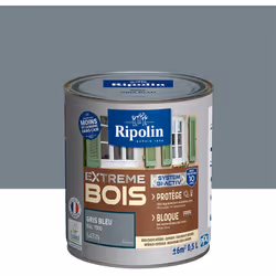 Peinture Bois Intérieur / Extérieur Ecolabel - Satin - Ripolin - BENEFICES : Peinture pour BOIS avec sous-couche intégrée Hau ...