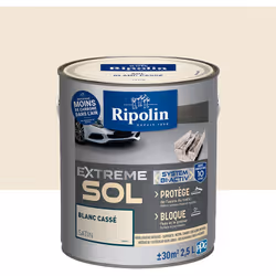 Peinture Sol Satin avec sous-couche intégrée - Protection 10 ans - Ripolin - BENEFICES : Peinture pour SOL Peinture auto-nive ...