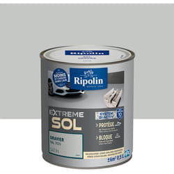 Ripolin - Peinture pour Sol Intérieur et Extérieur - Satin - 0,5L - Gravier Ral 7035