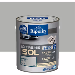 Peinture Sol Satin avec sous-couche intégrée - Protection 10 ans - Ripolin - BENEFICES : Peinture pour SOL Peinture auto-nive ...