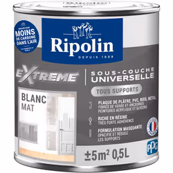 Sous-Couche Universelle - Mat - Ripolin - BENEFICES : Sous-Couche Universelle pour Tous supports Assure un résultat parfait à ...