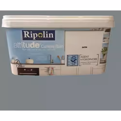RIPOLIN Peinture acrylique Attitude Cuisine & Bain est une peinture acrylique spécialement destinée aux pièces humides de la ...