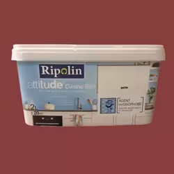 RIPOLIN Peinture acrylique Attitude Cuisine & Bain est une peinture acrylique spécialement destinée aux pièces humides de la ...
