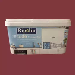 Ripolin - Peinture acrylique Attitude Cuisine & Bain Rouge chinois 2 l