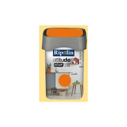Peinture Attitude Récup' Jaune tendre satin 0,75L 0,75 l - Ripolin