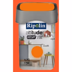 RIPOLIN Peinture Attitude Récup' satin 0,75L est la peinture idéale pour décorer et relooker tous les objets en bois de votre ...