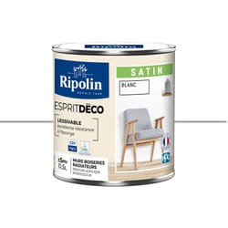 Ripolin - Peinture Murale Toutes Pièces - Satin - 0,5L - Blanc