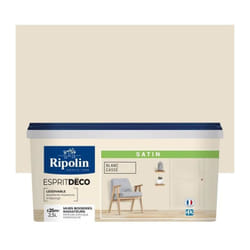 Peinture Murale Toutes Pièces - Satin - 2,5L - Blanc Cassé Ripolin