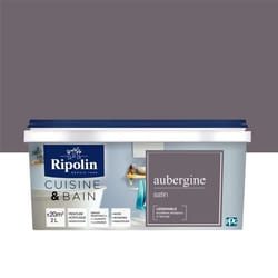 RIPOLIN Peinture Murale spéciale Cuisine & Bain - Aubergine Satin 2L