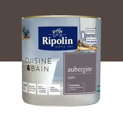 RIPOLIN Peinture Murale spéciale Cuisine & Bain - Aubergine Satin 05L
