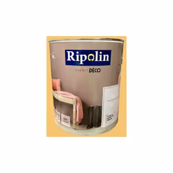 RIPOLIN Peinture Esprit Déco est une peinture acrylique monocouche lessivable, d'aspect mat pour murs et boiseries. Cette pei ...