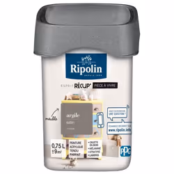 RIPOLIN Peinture de Rénovation Toutes Pièces - Argile Satin 075L