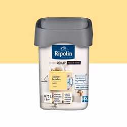 RIPOLIN Peinture de Rénovation Toutes Pièces - Jaune Tendre Satin 075L