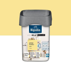 RIPOLIN Peinture de Rénovation Toutes Pièces - Jaune Tendre Satin 075L
