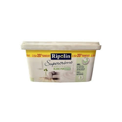 RIPOLIN Peinture Supercrème Murs & Plafonds Blanc Satin 3 L