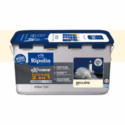 Description générale La peinture Façade 2en1 avec sous-couche intégrée de Ripolin est une solution idéale pour protéger et em ...
