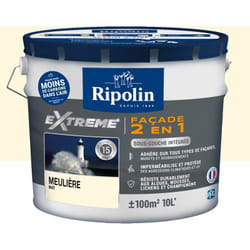 Ripolin - Peinture Façade Universelle 2 en 1 avec Sous-Couche Intégrée - Mat - 10L - Meulière