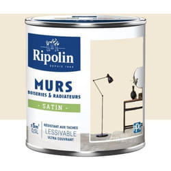 Ripolin - Peinture Murs, Boiseries, Radiateurs Satin Beige agate 0,5 l