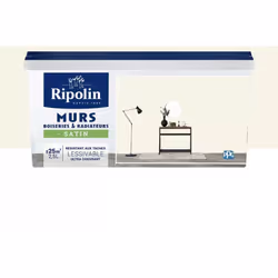 La Peinture Murs, Boiseries, Radiateurs RIPOLIN Satin Écru est une peinture monocouche, très couvrante qui donnera un bel asp ...