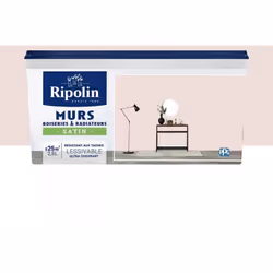 La Peinture Murs, Boiseries, Radiateurs RIPOLIN Satin Rose Ballerine est une peinture monocouche, très couvrante qui donnera  ...