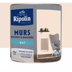 La Peinture Murs, Boiseries, Radiateurs RIPOLIN Cassonade Mat est une peinture monocouche, très couvrante qui donnera un bel  ...