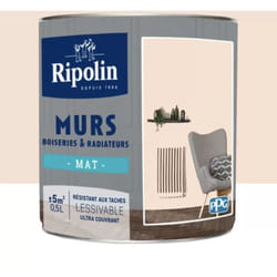 Peinture Murs, Boiseries, Radiateurs RIPOLIN Mat Cassonade 0,5 L