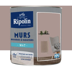 Ripolin - Peinture Murs, Boiseries, Radiateurs Mat Taupe 0,5 l