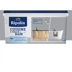 Ripolin - Peinture Cuisine & Salle de Bain Gris galet 2 l