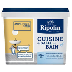 Ripolin - Peinture Cuisine & Salle de Bain Jaune peske 2 l