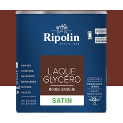 Laque Glycéro Ripolin Satin Rouge Basque 2 L