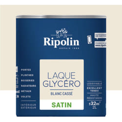 Ripolin - Laque Glycéro Satin Blanc Cassé 2 l