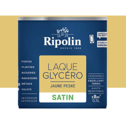 Laque Glycéro Ripolin Satin Jaune peske 0,5 l