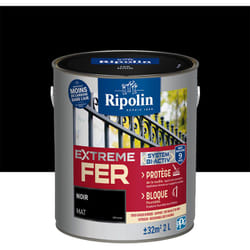 Peinture pour Fer Extérieur - Mat - 2L - Noir Ripolin
