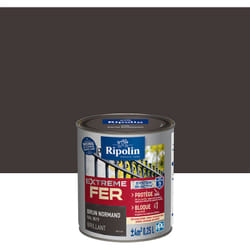 Ripolin - Peinture pour Fer Extérieur - Brillant - 0,25L - Brun Normand ral 8019