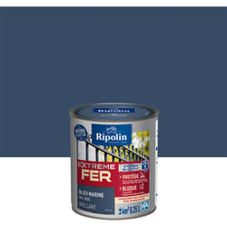 Ripolin - Peinture pour Fer Extérieur - Brillant - 0,25L - Bleu Marine ral 5003