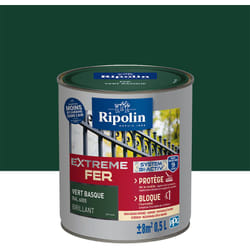 Ripolin - Peinture pour Fer Extérieur - Brillant - 0,5L - Vert Basque ral 6005
