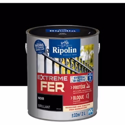 Ripolin - Peinture pour Fer Extérieur - Brillant - 2L - Noir