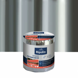 Ripolin - Bande d'étanchéité Adhésive 10 m x 10 cm, aluminium