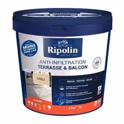 Anti-infiltration pour terrasses et balcons sable - RIPOLIN - 5 L