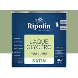Laque Glycéro Ripolin Satin Vert Olivier 0,5 l