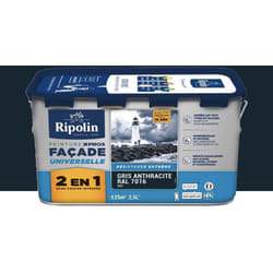 Ripolin - Peinture façade XPro3 Universelle 2 en 1 Gris anthracite 2,5 l