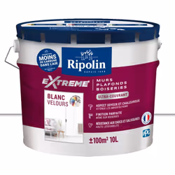 Description générale Peinture intérieure blanc velours ultra-couvrante de haute qualité, combinant les avantages du mat et du ...