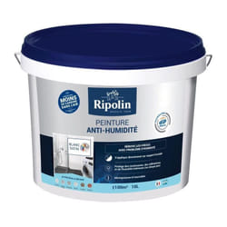 Ripolin - Peinture anti-humidité 424185 - Blanc - Satin - 10 l