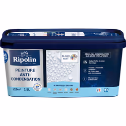 Etanchéité - Peinture Anti-Condensation - Ripolin - BENEFICES : Peinture d'ETANCHEITE qui permet de REGULER LA CONDENSATION s ...