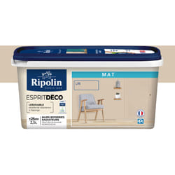 Ripolin - Peinture Murale Toutes Pièces - Mat - 2,5L - Lin