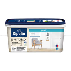 Ripolin - Peinture Murale Toutes Pièces - Mat - 2,5L - Blanc