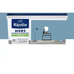 Ripolin - Peinture Murs, Boiseries, Radiateurs Satin Bleu Moorea 2,5 l