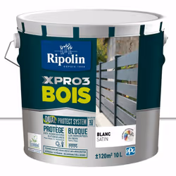 Nom du produit: Peinture bois Type de peinture: Acrylique Support de destination: Volet Couleur: BLANC Aspect: Satiné Marque ...