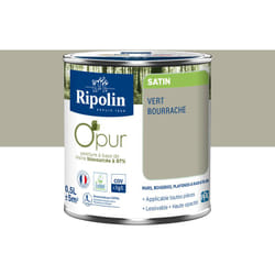 Ripolin - Peinture Couleur à base de résine biosourcée à 97% - Satin - 0,5L - Vert bourrache